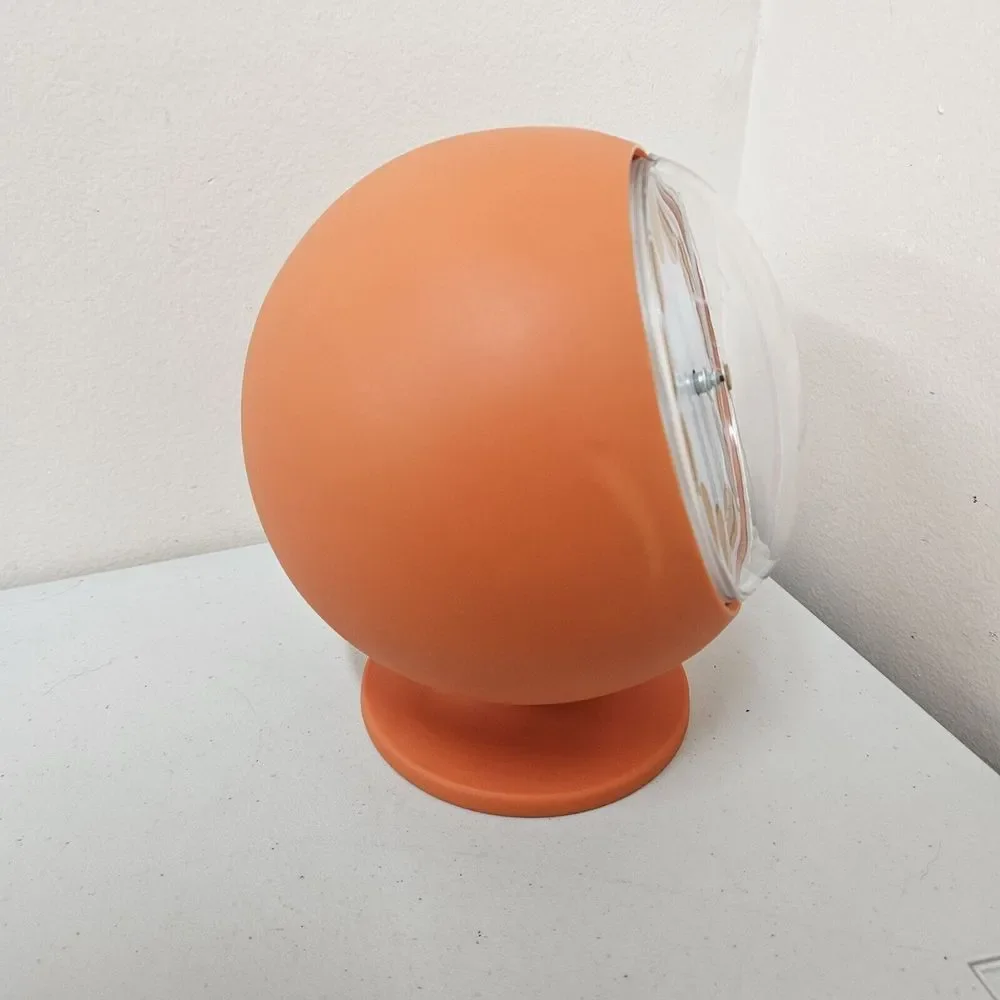 Time stone By Longford Designs Orange Spgerical Abstract Clock